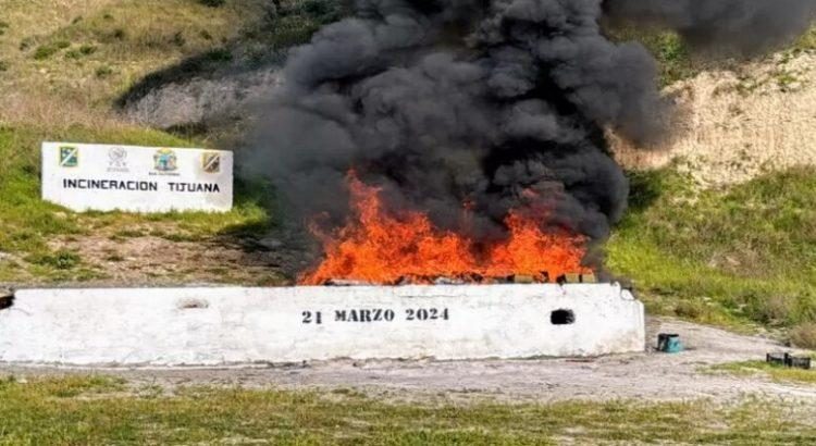 Baja California incinera más de 2 toneladas de narcóticos