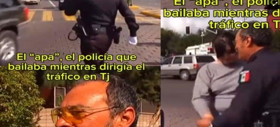 Se viraliza policía de Tijuana por bailar como Michael Jackson al dirigir el tráfico
