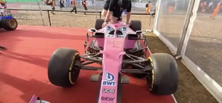 Arrestan a tres  influencers por vandalizar monoplaza de Checo Pérez