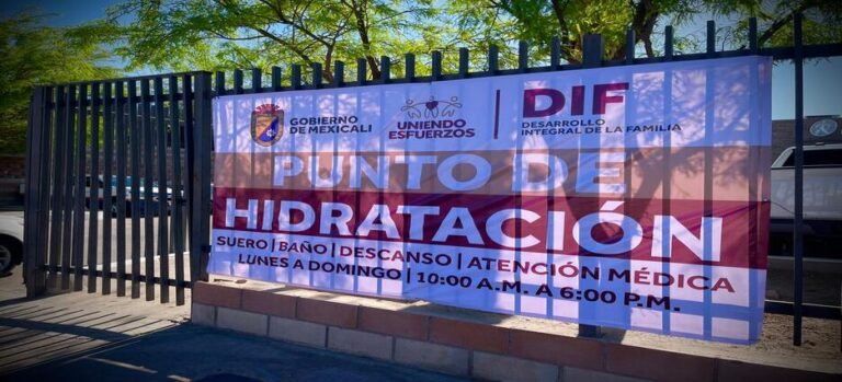Activan albergues y programa de hidratación de emergencia en Mexicali
