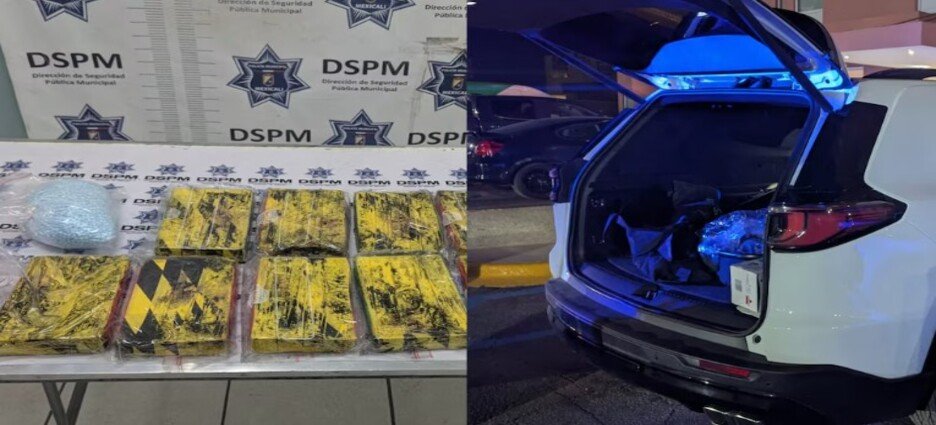 Aseguran 69 kilos de fentanilo tras revisión en Mexicali