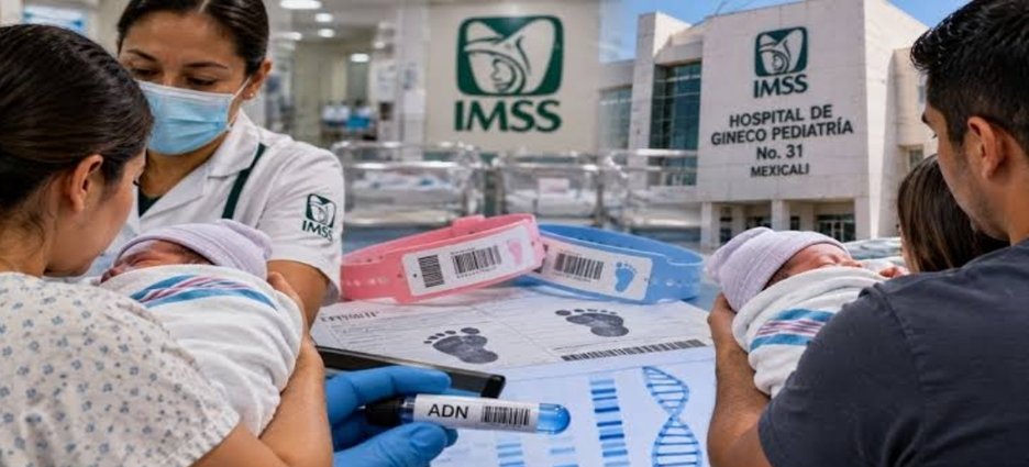 Realizarán segunda prueba de ADN a bebés intercambiadas en IMSS de Mexicali