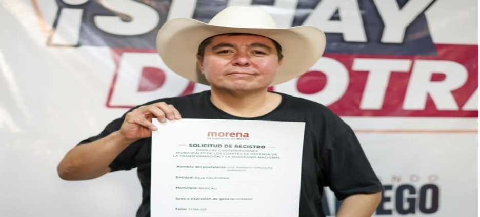 Armando Samaniego se apunta para dirigir Morena en Mexicali rumbo a 2027